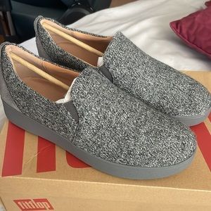Fitflop Rally E01 Merino wool slip on skate sneakers size US 07